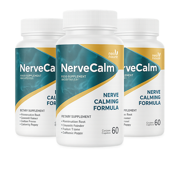 NerveCalm® nerve comfort supplement — 3 bottle pack, 60 capsules each
